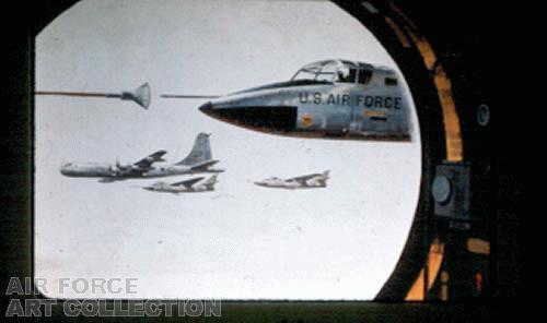 FIVE THOUSAND POUNDS PLEASE A KB-50 TANKER REFUELING B-66S